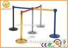 Stainless Steel Crowd Control Stanchions With 2 m Nylon Retractable Belt