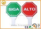 Plastic Siga Alto Road Traffic Signs Commercial Grade Reflective Anti UV