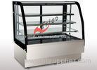 Floor Standing Bakery Food Display Showcase Curved Cake Showcase Air Cooling