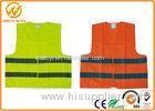 High Visibility Polyester Reflective Safety Vests FluorescentOrange / Yellow