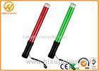 Portable ABS Handle PC Pipe LED Traffic Baton with Three AA Chargeable Batteries