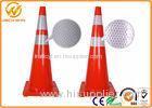 36 Inch Traffic Cones with Orange Red Reflective Tape Injection Mould PVC Material