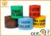 Reflective Danger Barricade Tape for Construction Site / Underground Detectable Warning