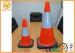 Orange PVC Traffic Safety Cones With Heavy Duty Rubber Base 75cm Height