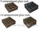 PP Compartment Glass Rack Kitchen Plate Rack For Commercial Dishwashing Machine