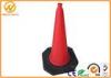 Construction Site Reflective PE Heavy Duty Traffic Cone Waterproof 1 Meter Height