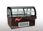 Two Sliding Door Open Display Cases / LED Light Static Cooling Open Fridge Display