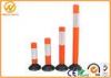 Reflective Flexible Traffic Bollards for Road Safety / Hotel Parking Lot / Station