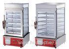 220V Restaurant Cooking Equipment Full Vision Glass Food Warmer Display Case