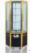 Upright Food Display Showcase 6 Sides Rotary Shelf / 2 Doors Bakery Glass Display Cases