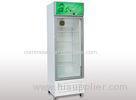 White Body Commercial Upright Refrigerator Floor Standing Glass Door Upright Fridge