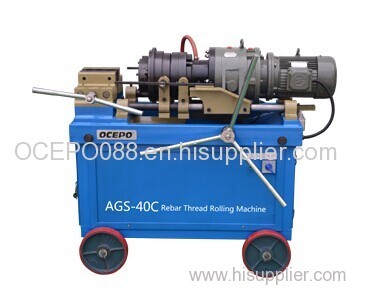 Rebar thread rolling machine