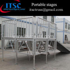 4x4ft Portable stages in USA Market