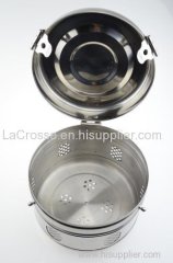 Hospital Surgical Medical Stainless Steel Medical Hollow Ware Instruments Dressing Drum