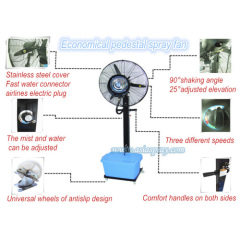 Deeri Economical standing water spray fan direct factory supply