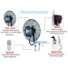 Deeri Factory supply Wall mounted misting industrial fan with rainproof and remote control type650