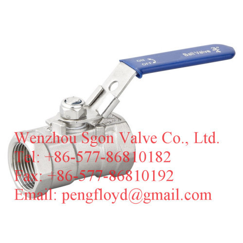 1PC threaded ball valve With Locking devices