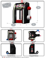 Advertising Slot Machine Inflatable Cash Cube