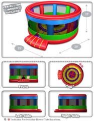 Circular Coliseum Combo Inflatable Gladiator Joust