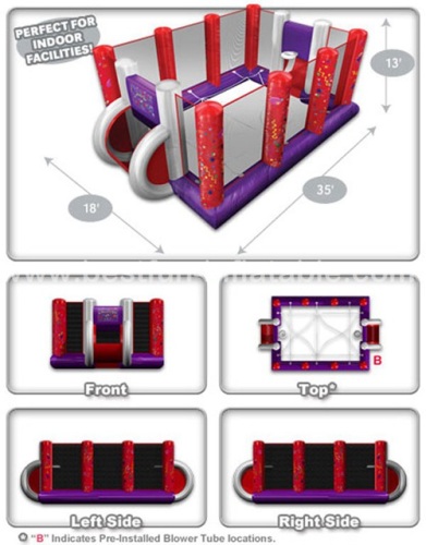 Giant Inflatable Chunky Walled Football Field