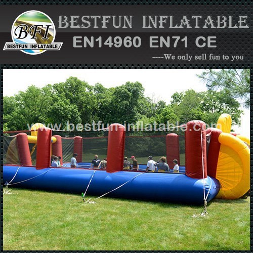 Human foosball interactive inflatable sport games