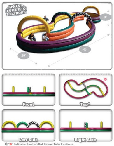 Inflatable race track Go Racer