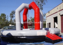 Outdoor playground equipment wrecking ball game inflatable
