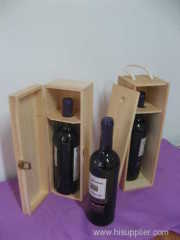 One Bottle wood wine box in factory price