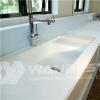 Corian White Kitchen With Bespoke Sink