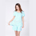 Apparel&Fashion Underwear&Nightwear&Pajamas Summer Bamboo Fiber Printing Pattern Short Sleeves Shorts For Ladies