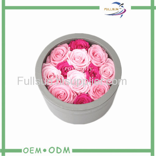 Flower Gift Boxes With Sliver Stamping Logo REF - Rose Only
