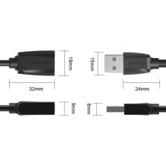 Vention Newest USB3.0 A Male To Female Extension Cable 3.0 USB Extension Data Transfer Sync Cable