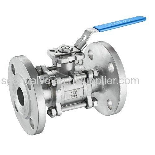 DIN flanged ball valve with ISO5211 Mounting Pad