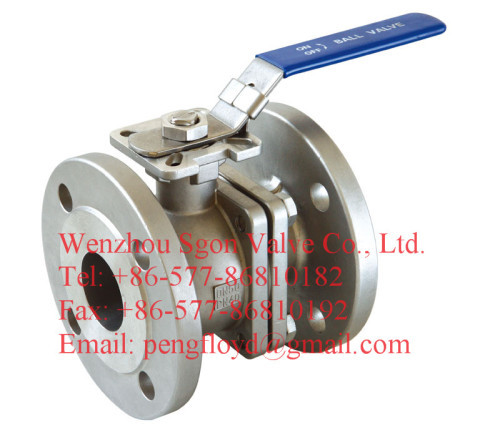 2pc flanged ball valve DIN3202-F4