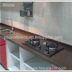 Brown Quartz Kitchen Countertop