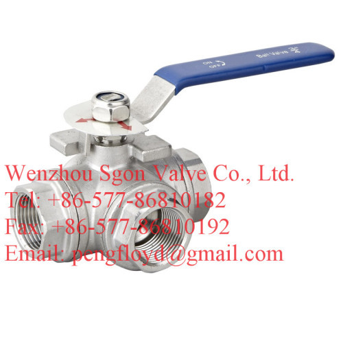 L type 3 way ball valve