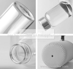 500mlHot Handmade Borosilicate Glass Drinking Bottle WIth Screw Lid