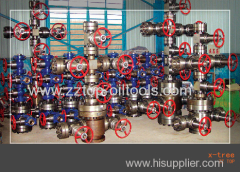 Oil production wellhead X-tree