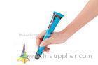 Professional Blue Drawing 3D Printer Pen With Pen Holder DC 12V 3A