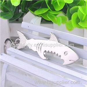 2015 Creative Tiger Shark Bottle Opener Key Chain Simulation Creative Gifts Can Be Customized LOGO Key Ring Key Cha