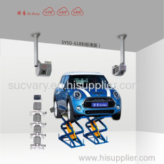 5D wheel alignment for mini-scissors lift