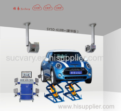 5D wheel alignment for all kinds of car lift with mini scissors lift case