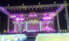 60x40x30ft box trusses with 6 pillars in India market