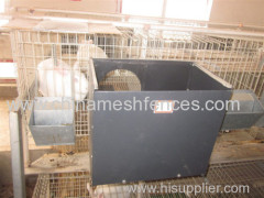 Easy clean commercial rabbit farming cage with tray/ child and mother rabbit cage