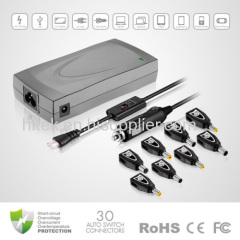 90W Universal Laptop AC/DC Adapter With LCD Display /5V 2.3A USB output