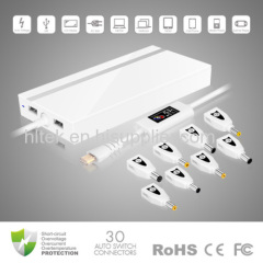 90W Ultra Slim Universal Laptop AC Adapter With 5V 2.3A Dual USB output