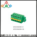 green color Screwless pluggale 5.0/5.08mm 300V/10A terminal block connectors with orange color push button