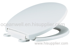 American standard size 17" PP Plastic Toilet Seat Cover with Plastic Soft Close Hinge for WC