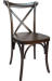 Wood dining room cross back wedding chair