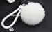 animal fur ball faux fur pom pom key chain